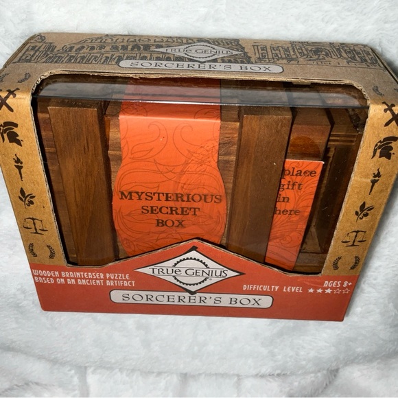 Project Genius Sorcerer's Box Wooden Brainteaser Puzzle BRAND NEW - Picture 4 of 16